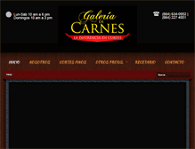 Tablet Screenshot of galeriadecarnes.com